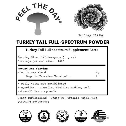 Turkey Tail mushroom powder supplement 1kg