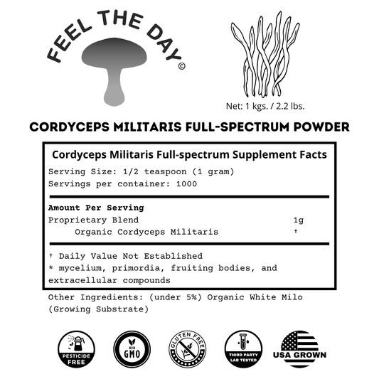 Cordyceps mushroom powder supplement 1kg