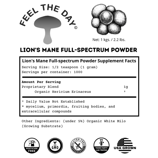 Lion's Mane mushroom powder supplement 1kg
