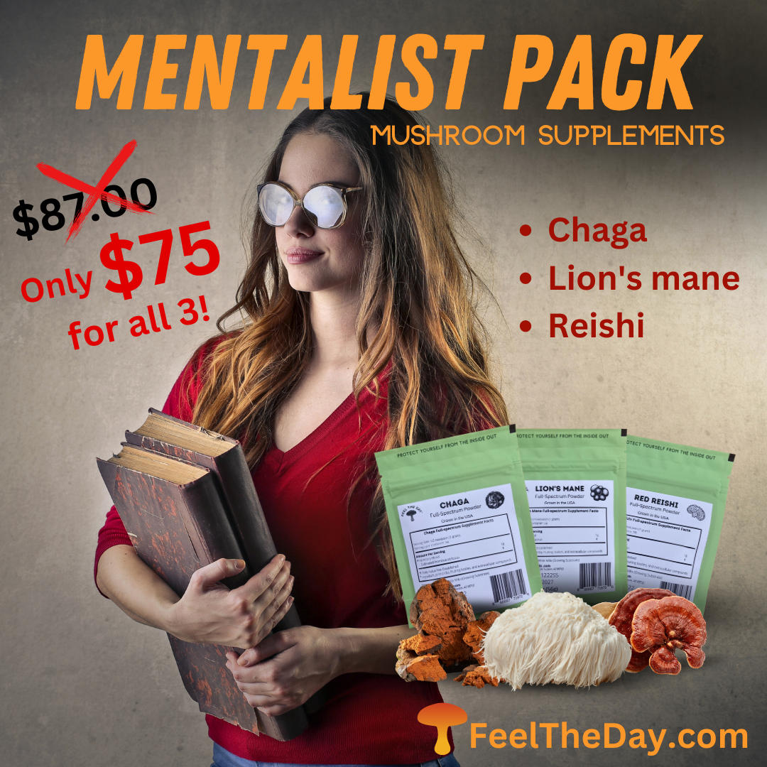 Mentalist mushroom powder supplement pack