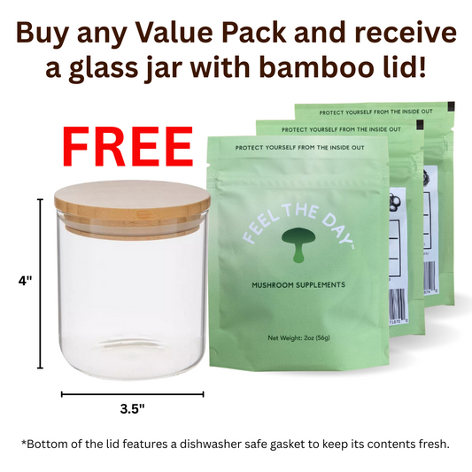 Normalized Immunity mushroom powder supplement pack