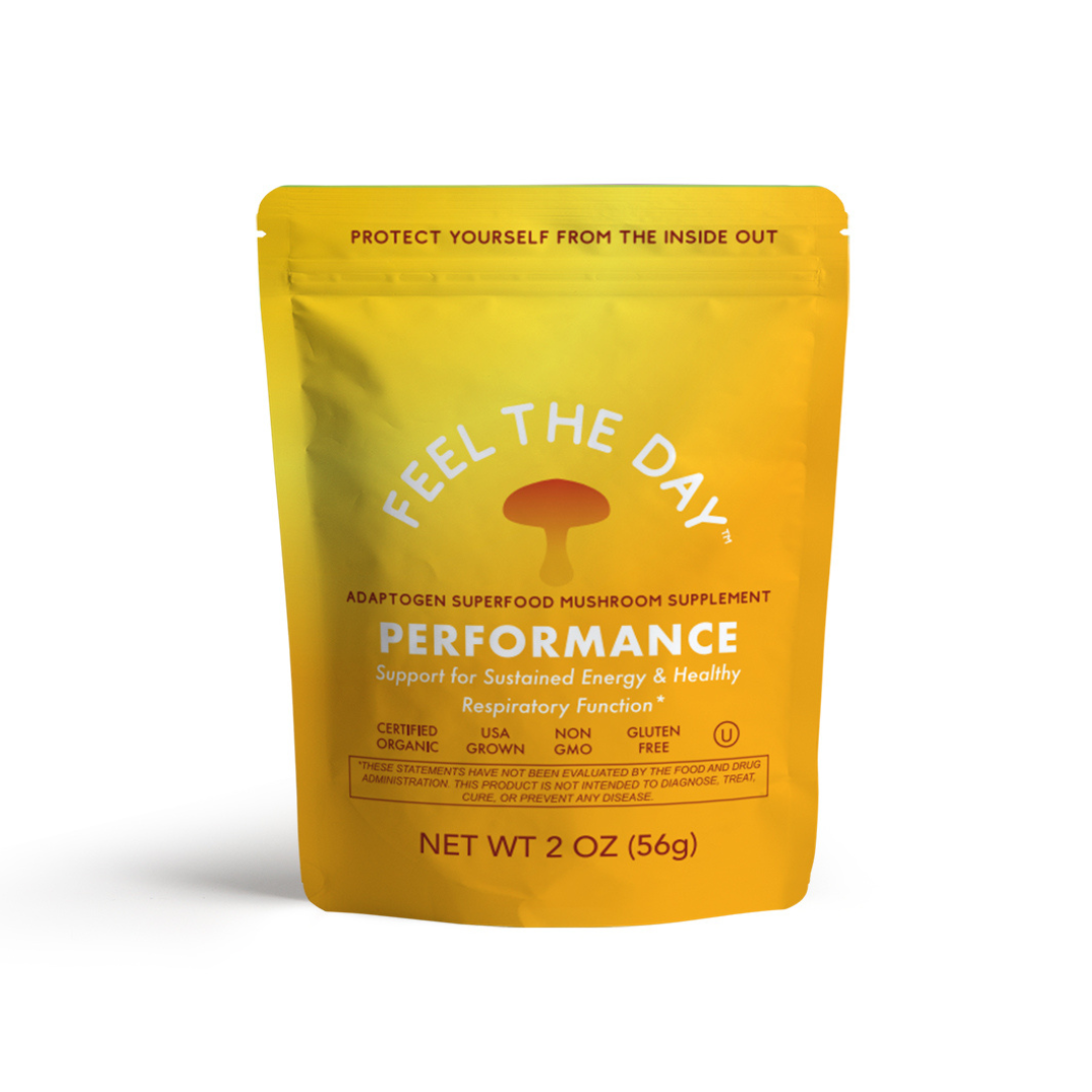 Performance mushroom powder supplement