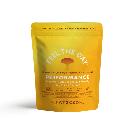 Performance mushroom powder supplement