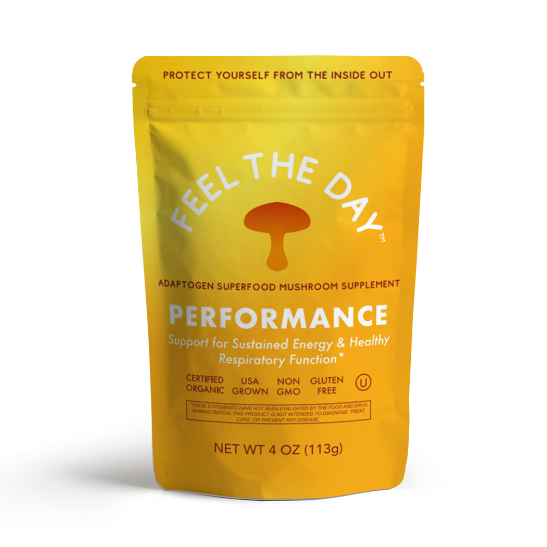 Performance mushroom powder supplement