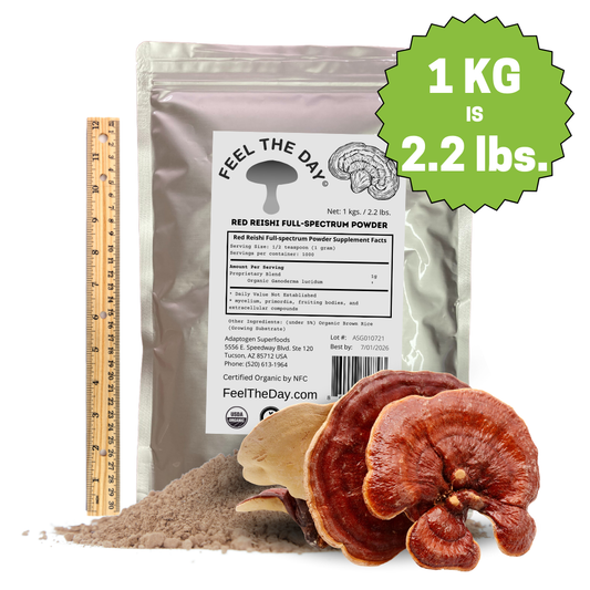 Red Reishi mushroom powder supplement 1kg