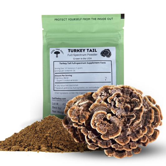 Turkey Tail mushroom powder supplement 2 oz
