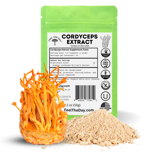 Cordyceps mushroom powder supplement 2 oz