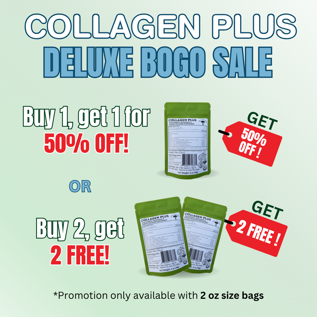 Collagen Plus mushroom powder supplement