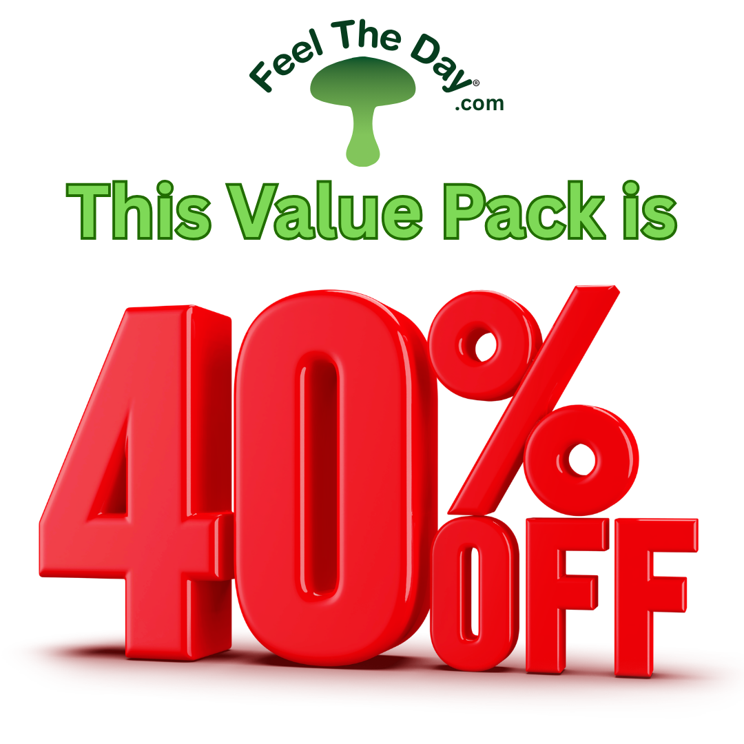 Serenity mushroom powder supplement pack