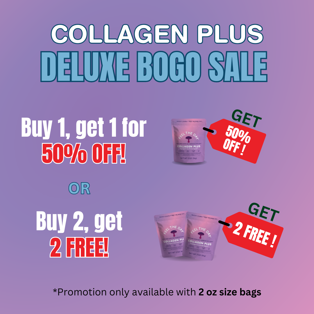 Collagen Plus mushroom powder supplement