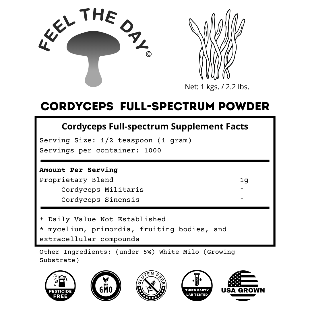 Cordyceps mushroom powder supplement 1kg