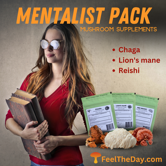 Mentalist mushroom powder supplement pack