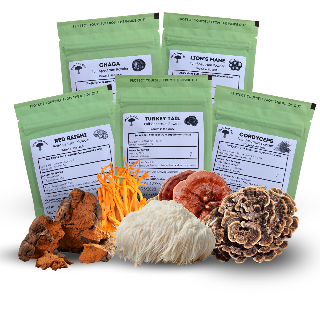 Indomitable mushroom powder supplement pack